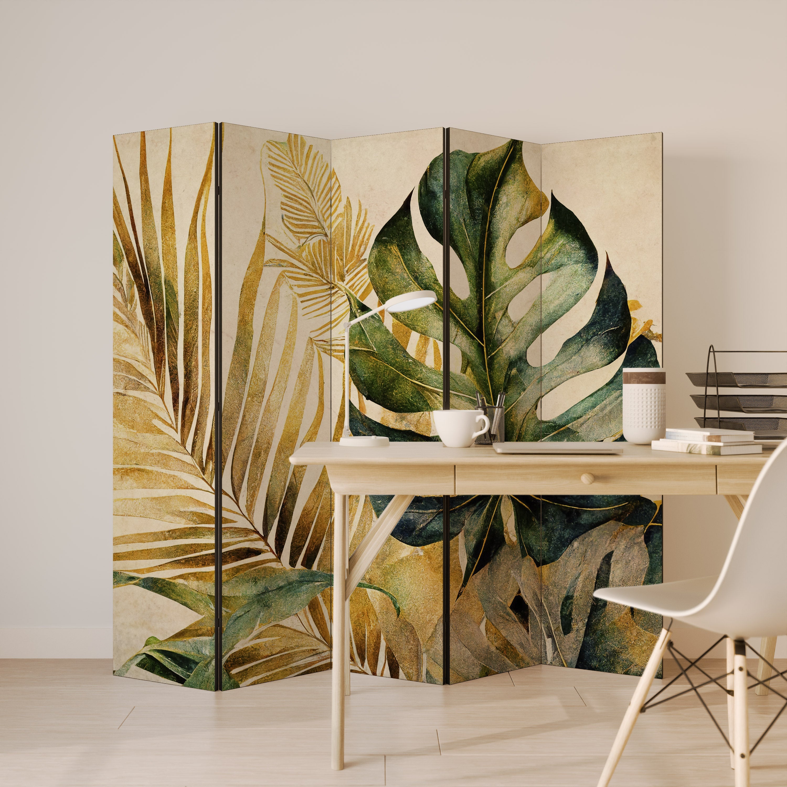 NATURE’S LYRICS Decorative 5-Panel Room Divider