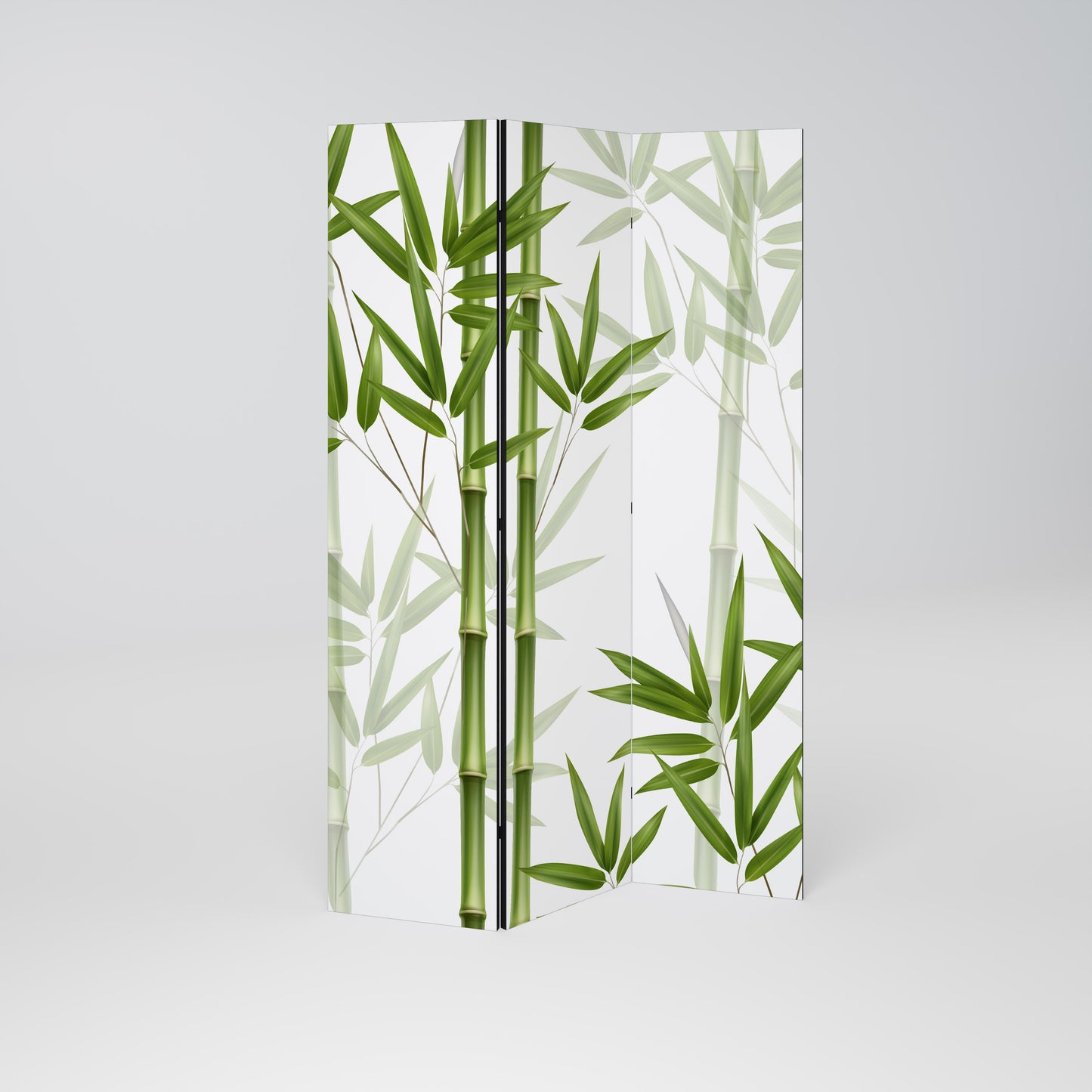 SERENE BAMBOO WHISPERS Biombo de 3 Painéis