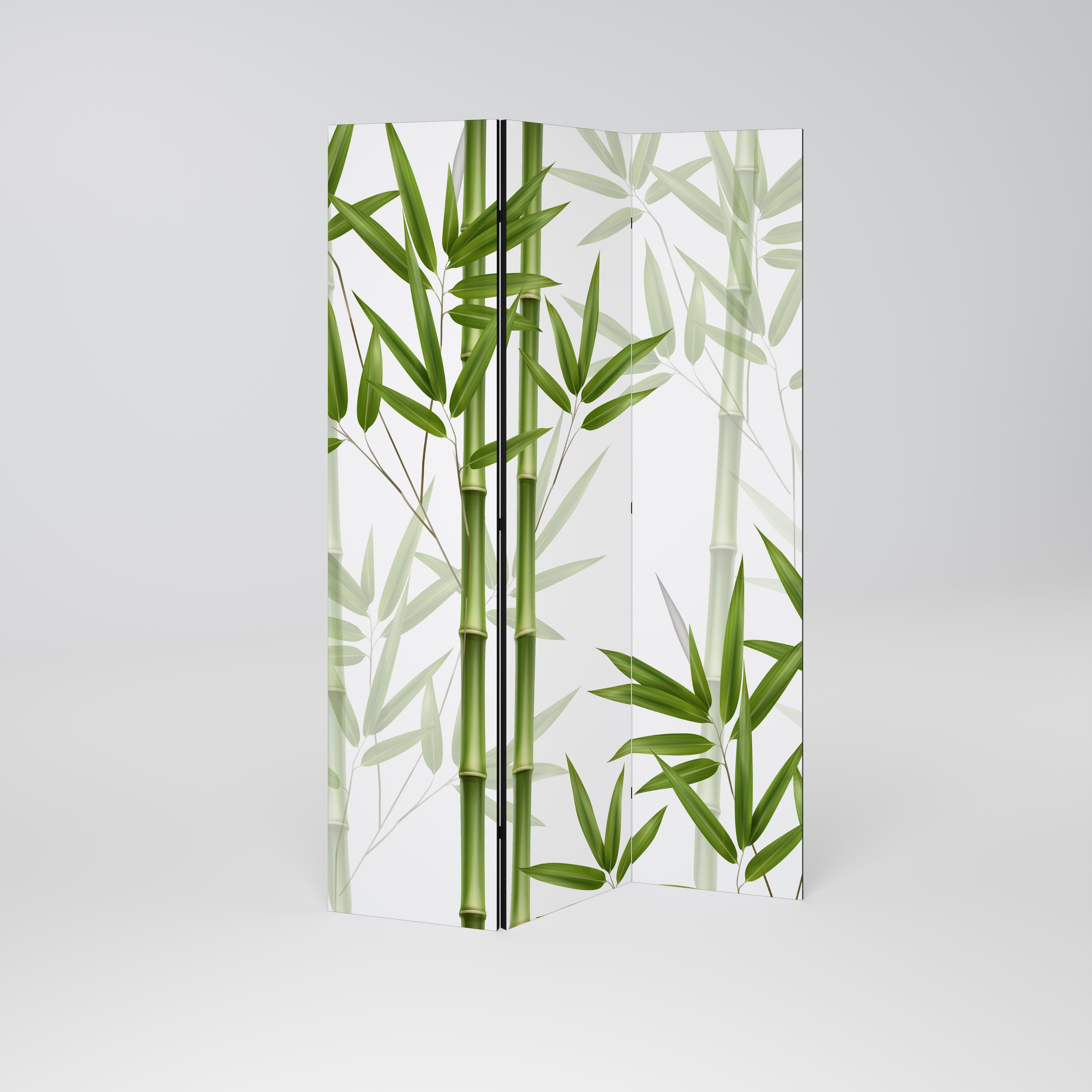 SERENE BAMBOO WHISPERS Biombo de 3 Painéis
