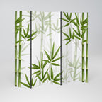 SERENE BAMBOO WHISPERS Biombo Decorativo de 5 Painéis
