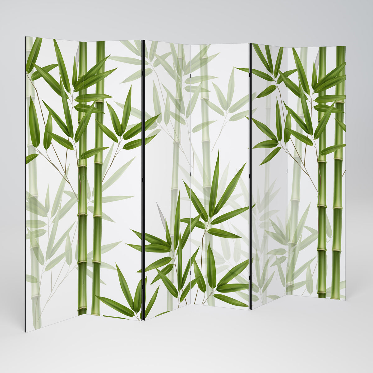 SERENE BAMBOO WHISPERS 6-Panel Room Divider