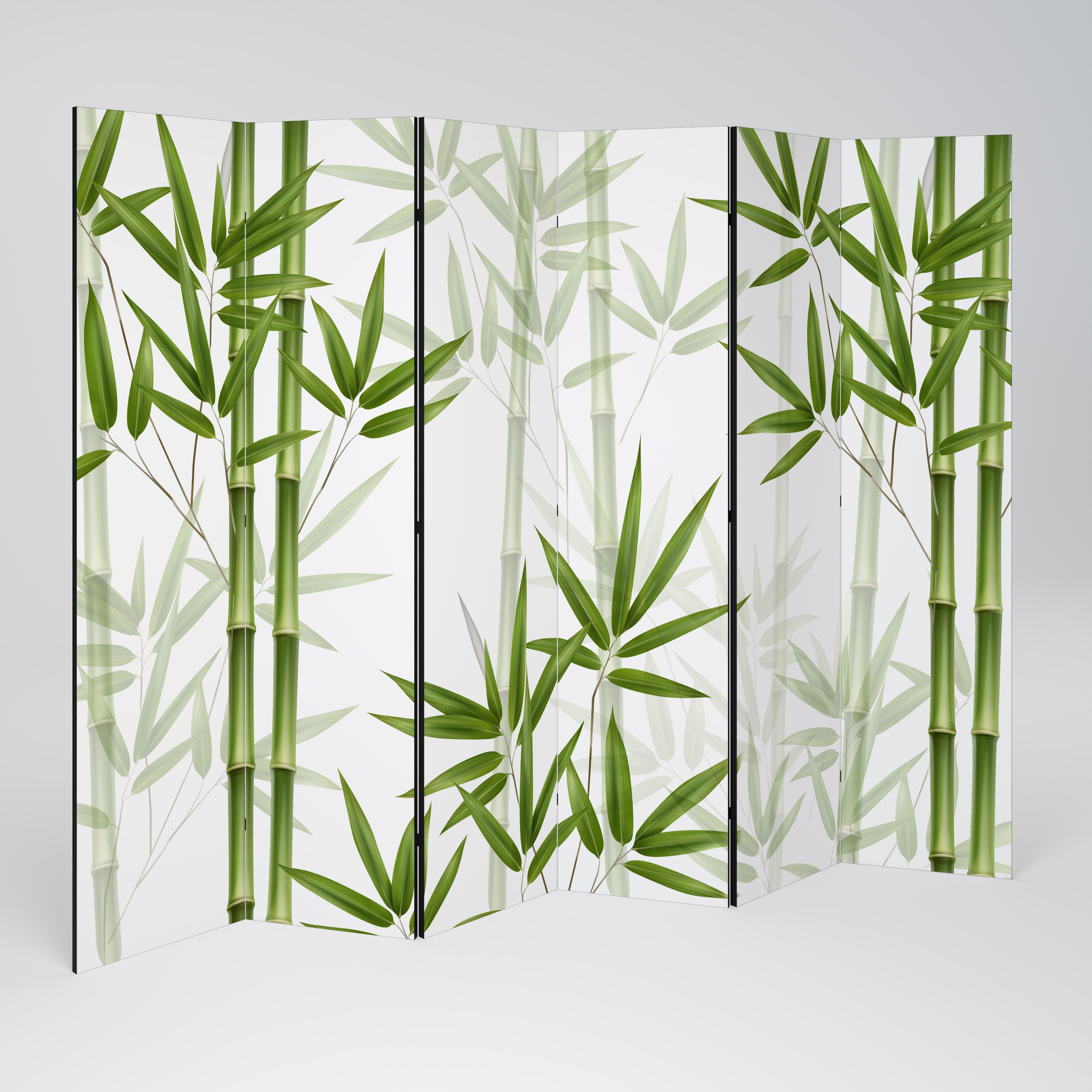 SERENE BAMBOO WHISPERS Biombo de 6 Painéis