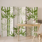 SERENE BAMBOO WHISPERS Biombo de 6 Painéis