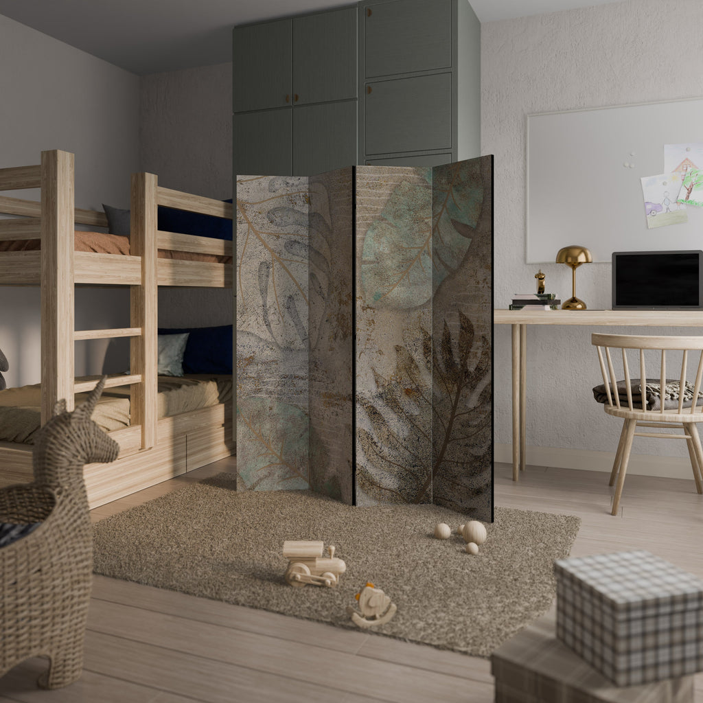 TEXTURED TRANQUILITY Biombo Decorativo de 4 Painéis