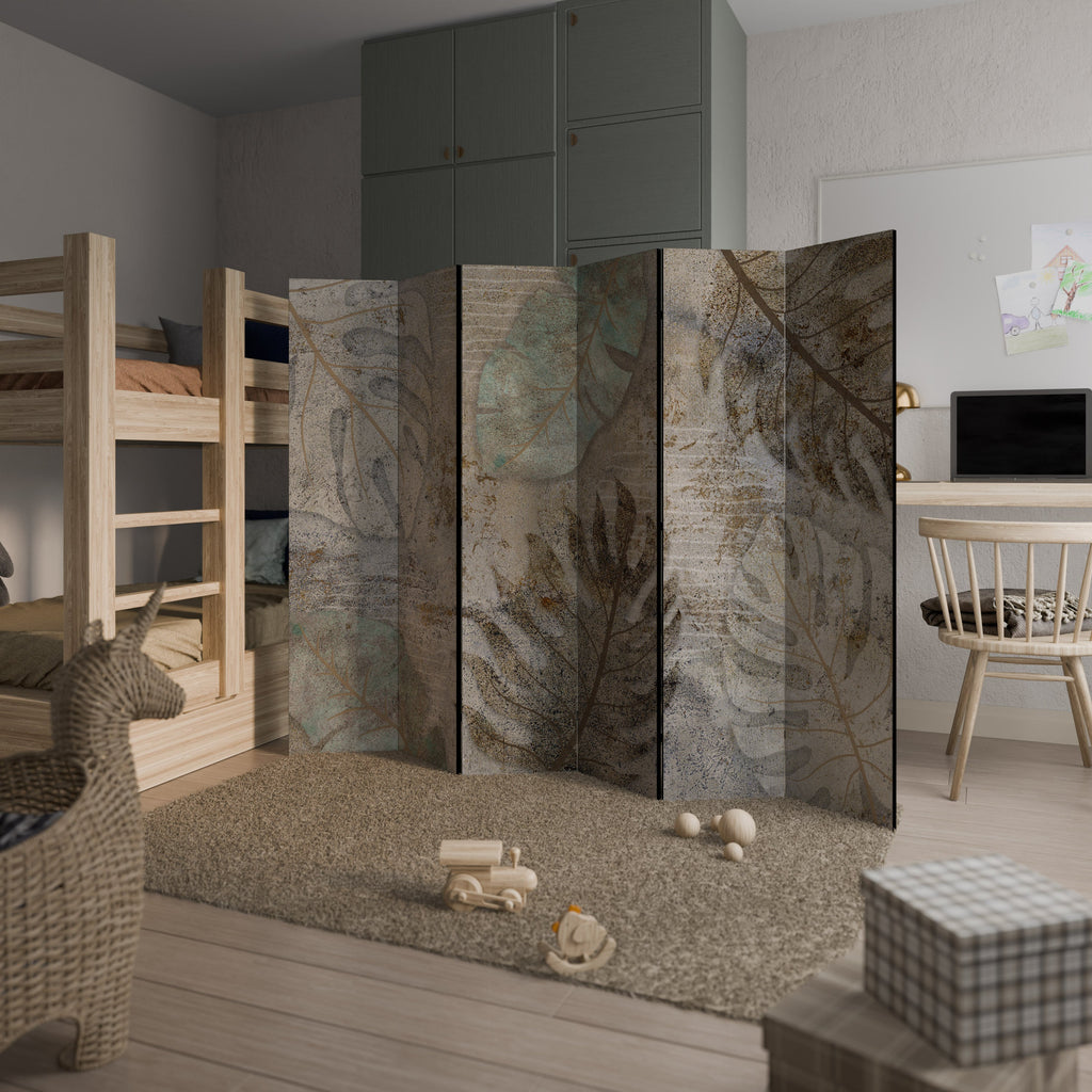 TEXTURED TRANQUILITY Decorative 6-Panel Room Divider