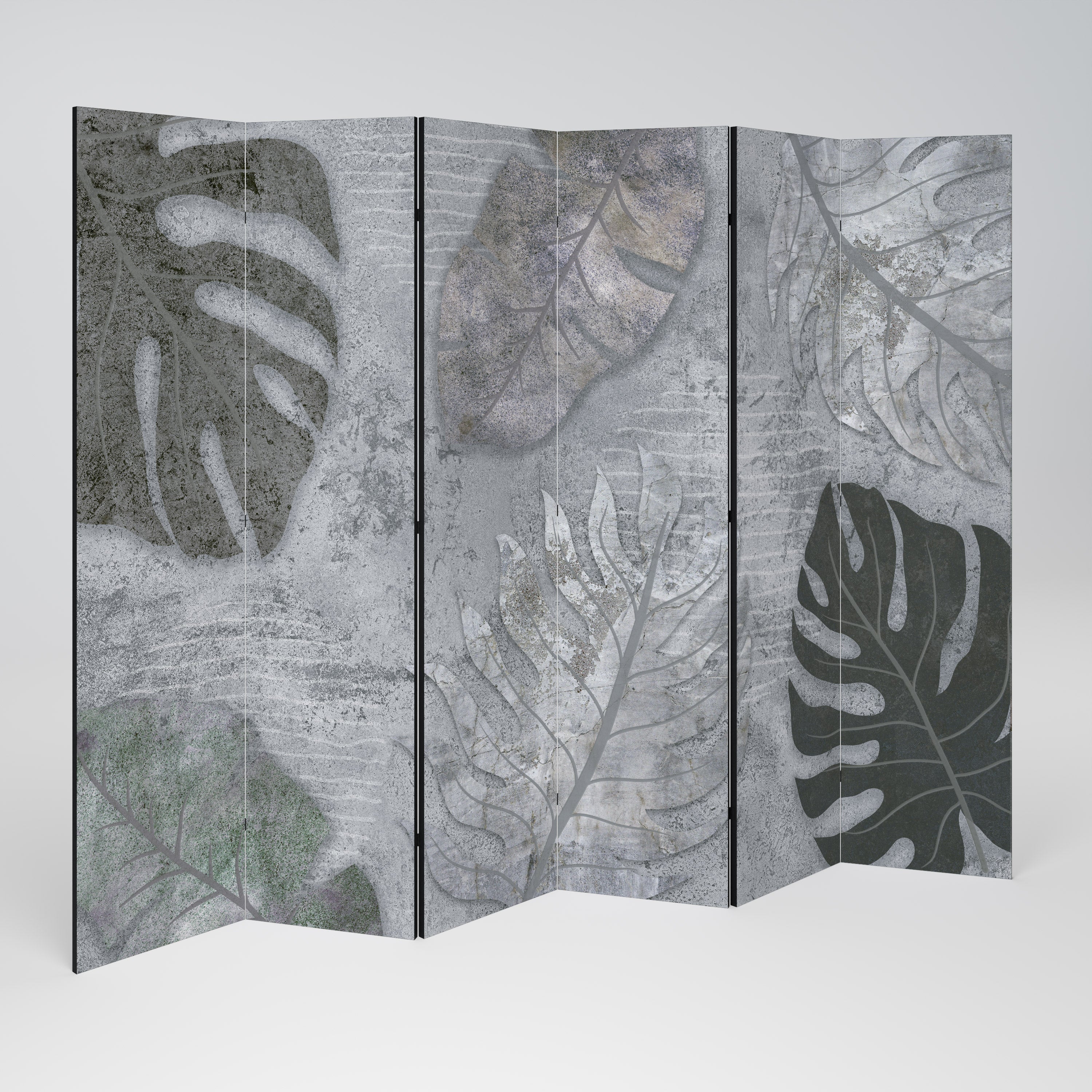 VINTAGE GREENERY Decorative 6-Panel Room Divider