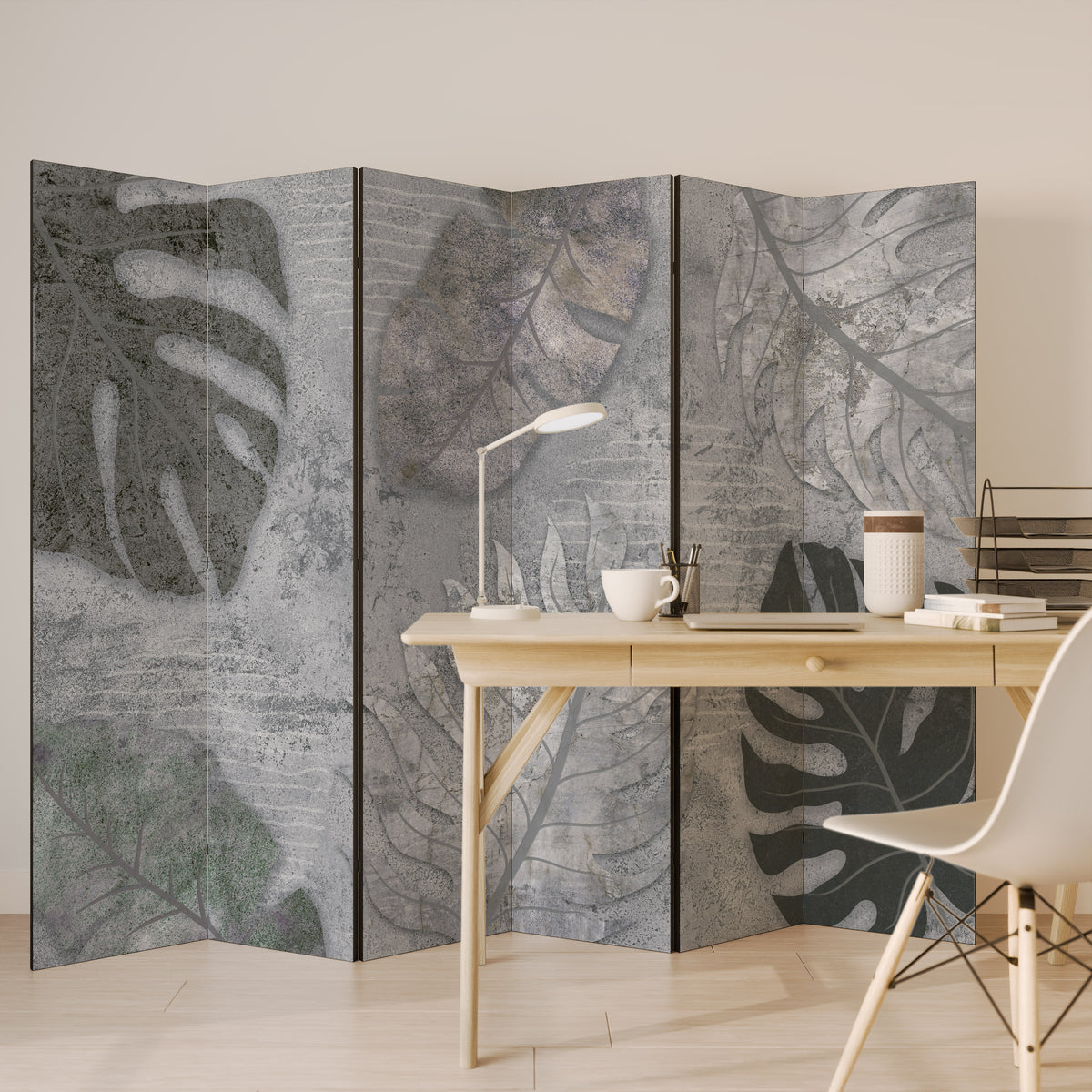 VINTAGE GREENERY 6-Panel Room Divider