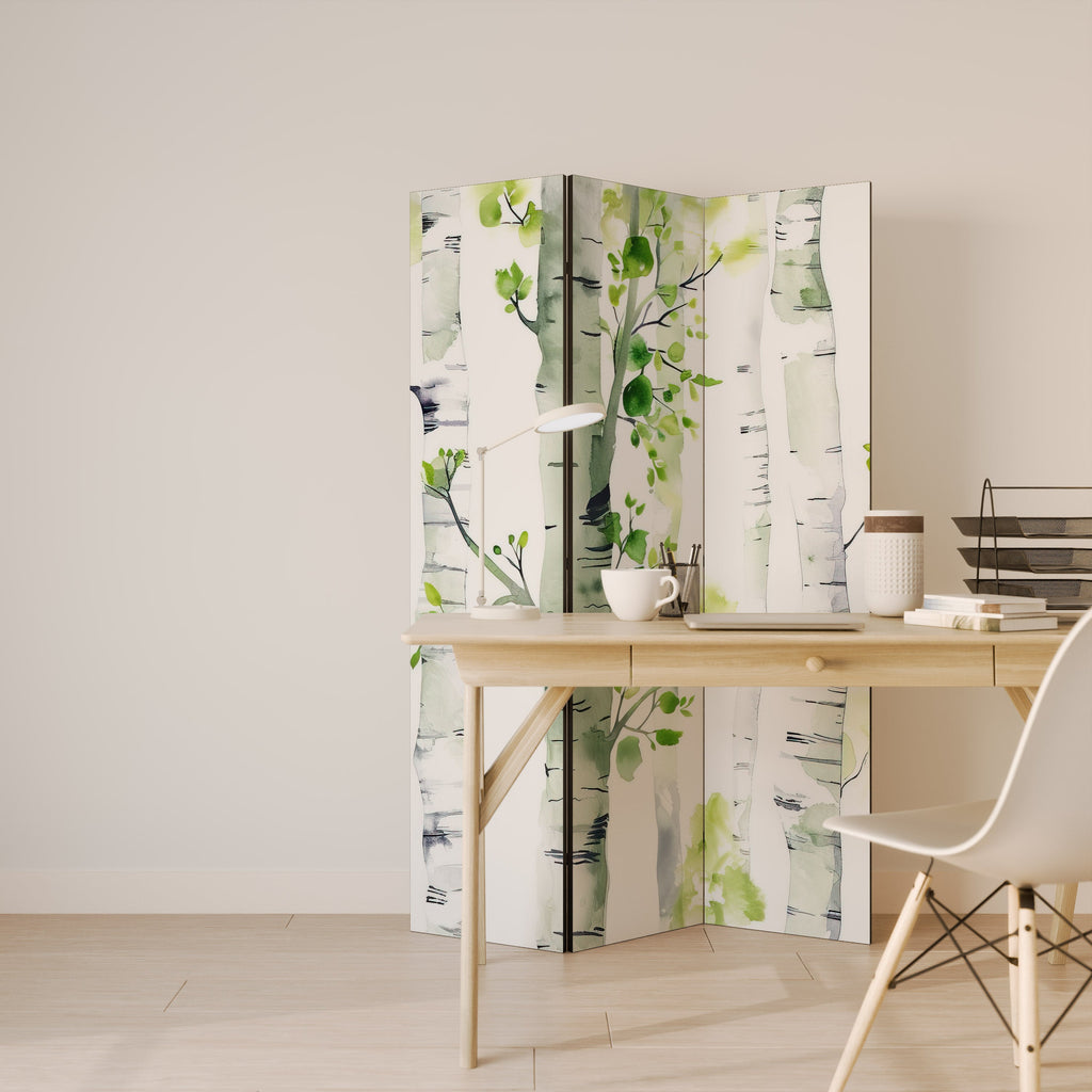 BIRCHY SOLACE Biombo Decorativo de 3 Painéis