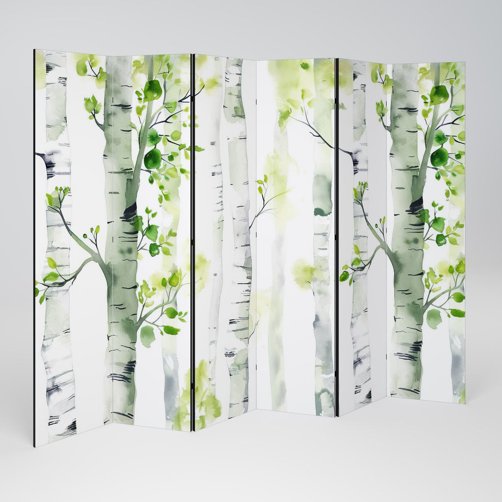 BIRCHY SOLACE Decorative 6-Panel Room Divider