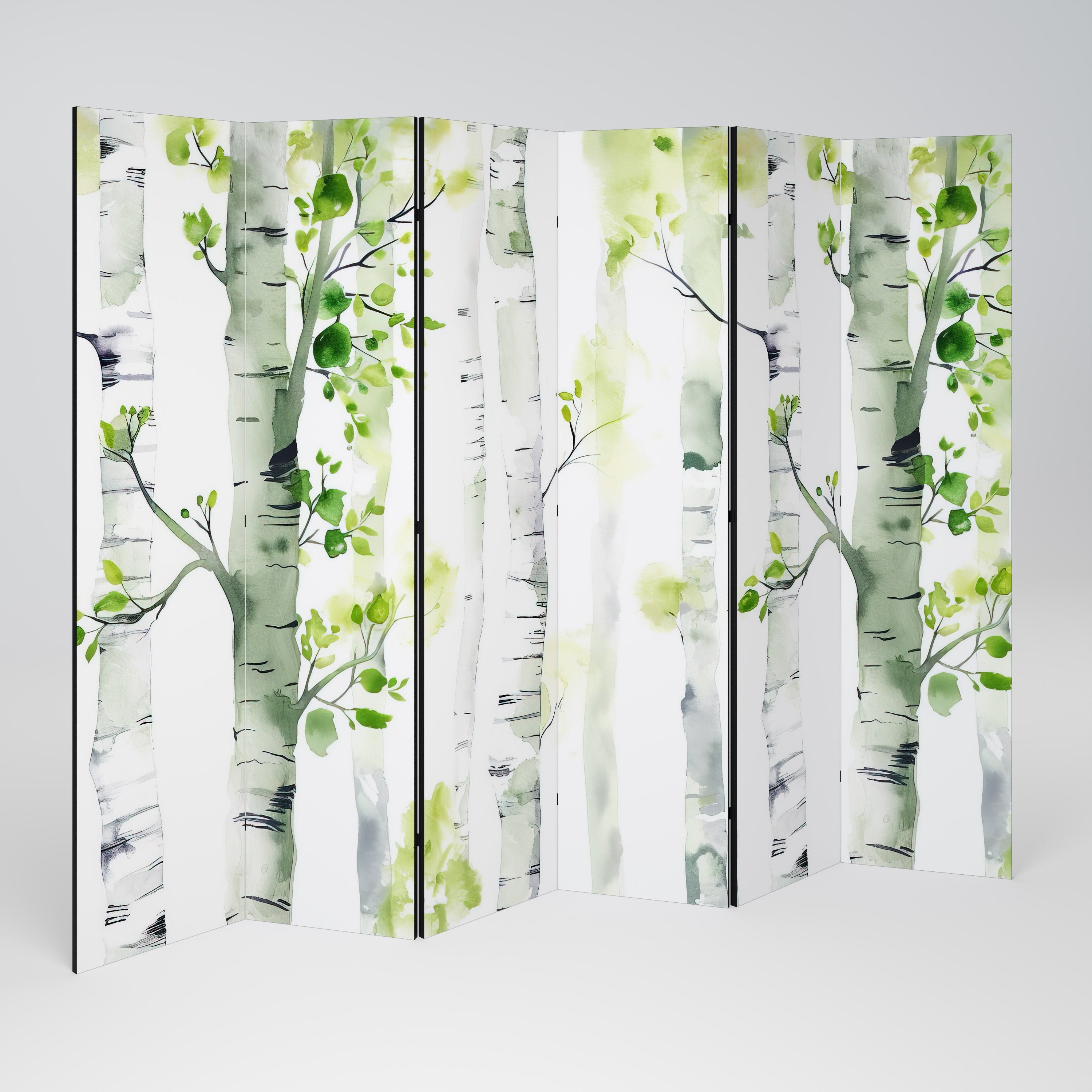 BIRCHY SOLACE Decorative 6-Panel Room Divider