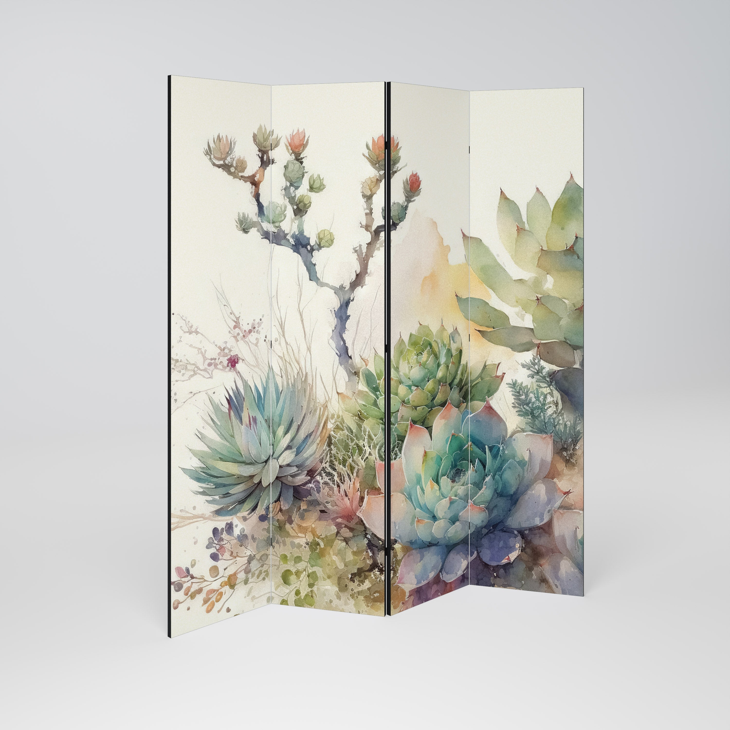 SECRET GARDEN Decorative 4-Panel Room Divider