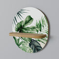 MONSTERA DREAM Prateleira Oval Decorativa em Efeito Carvalho