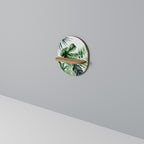 MONSTERA DREAM Prateleira Oval Decorativa em Efeito Carvalho