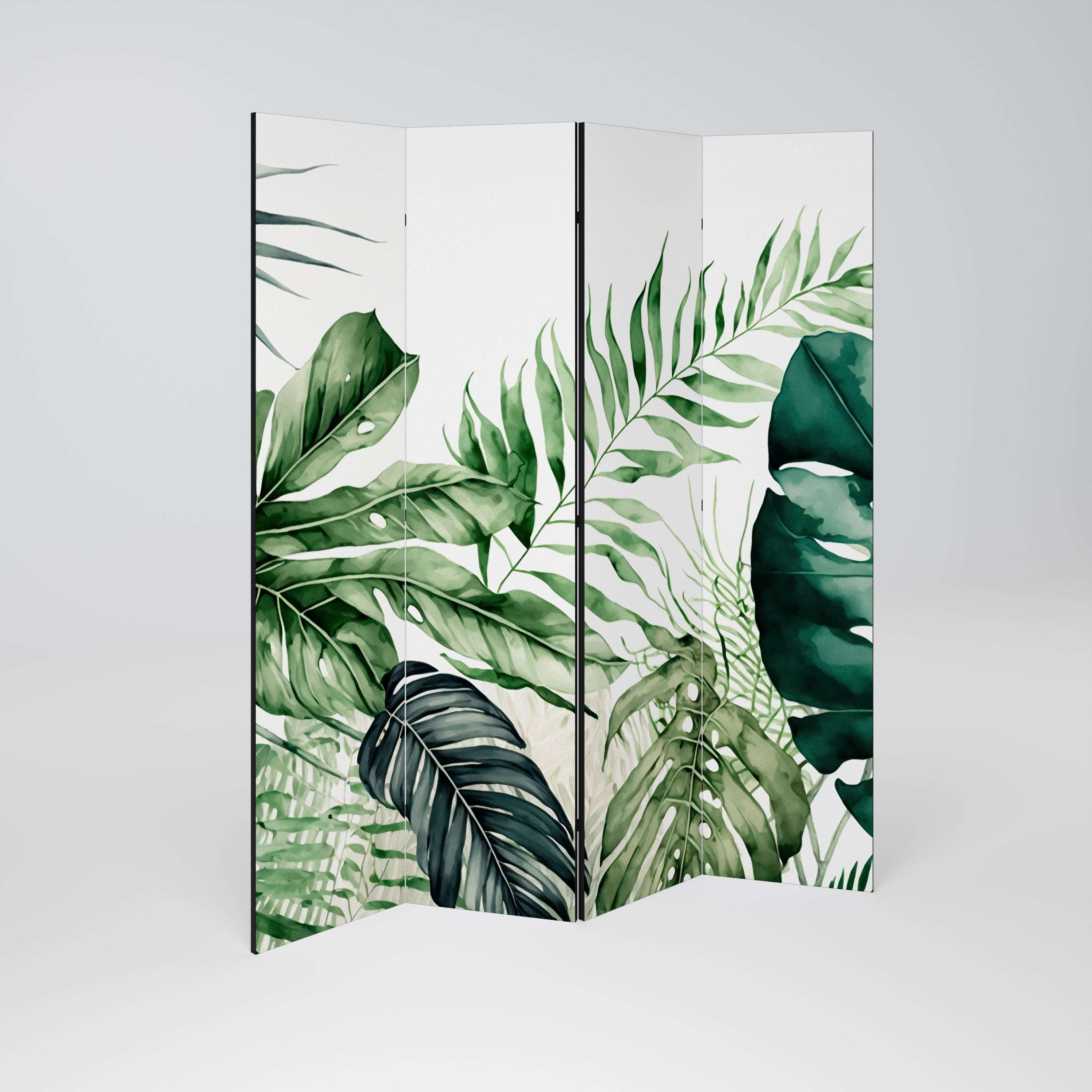 MONSTERA DREAM Decorative 4-Panel Room Divider