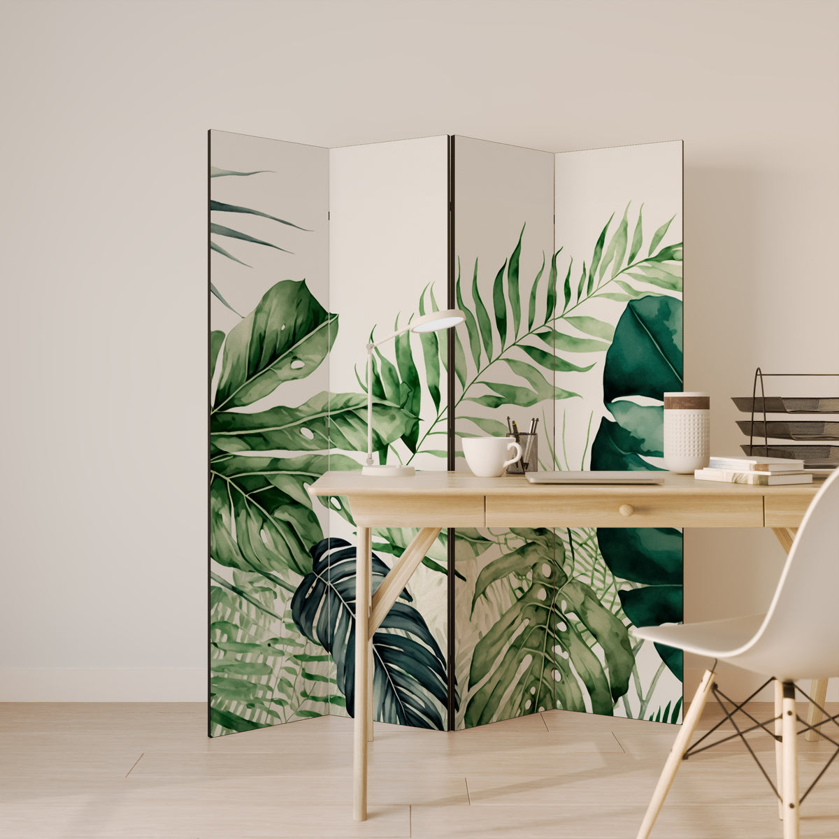 MONSTERA DREAM Biombo de 4 Painéis