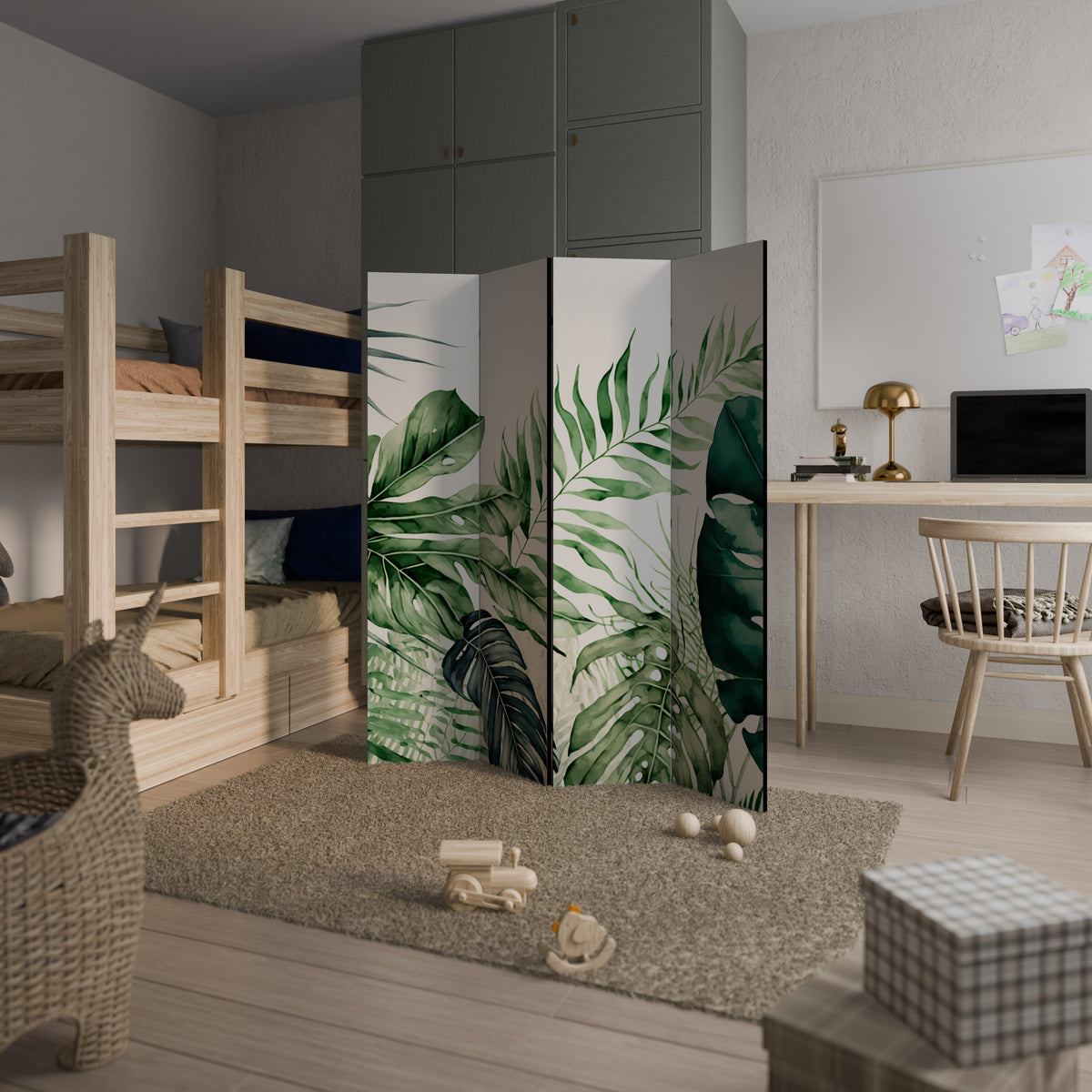 MONSTERA DREAM Biombo de 4 Painéis