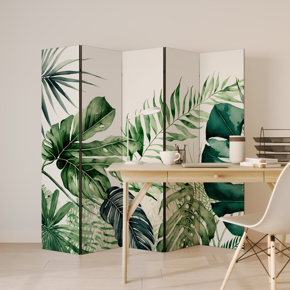 MONSTERA DREAM Biombo de 5 Painéis