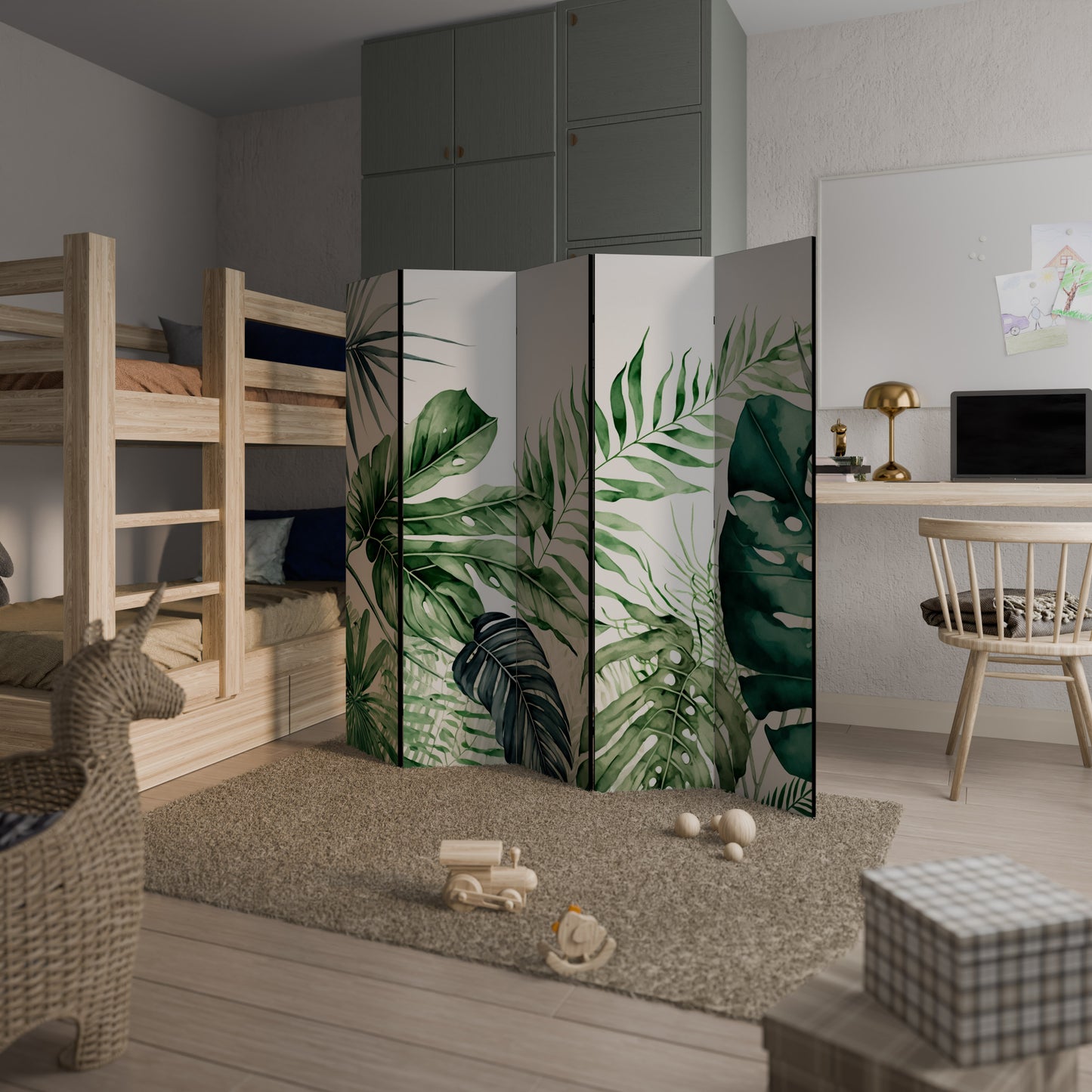 MONSTERA DREAM Biombo de 5 Painéis