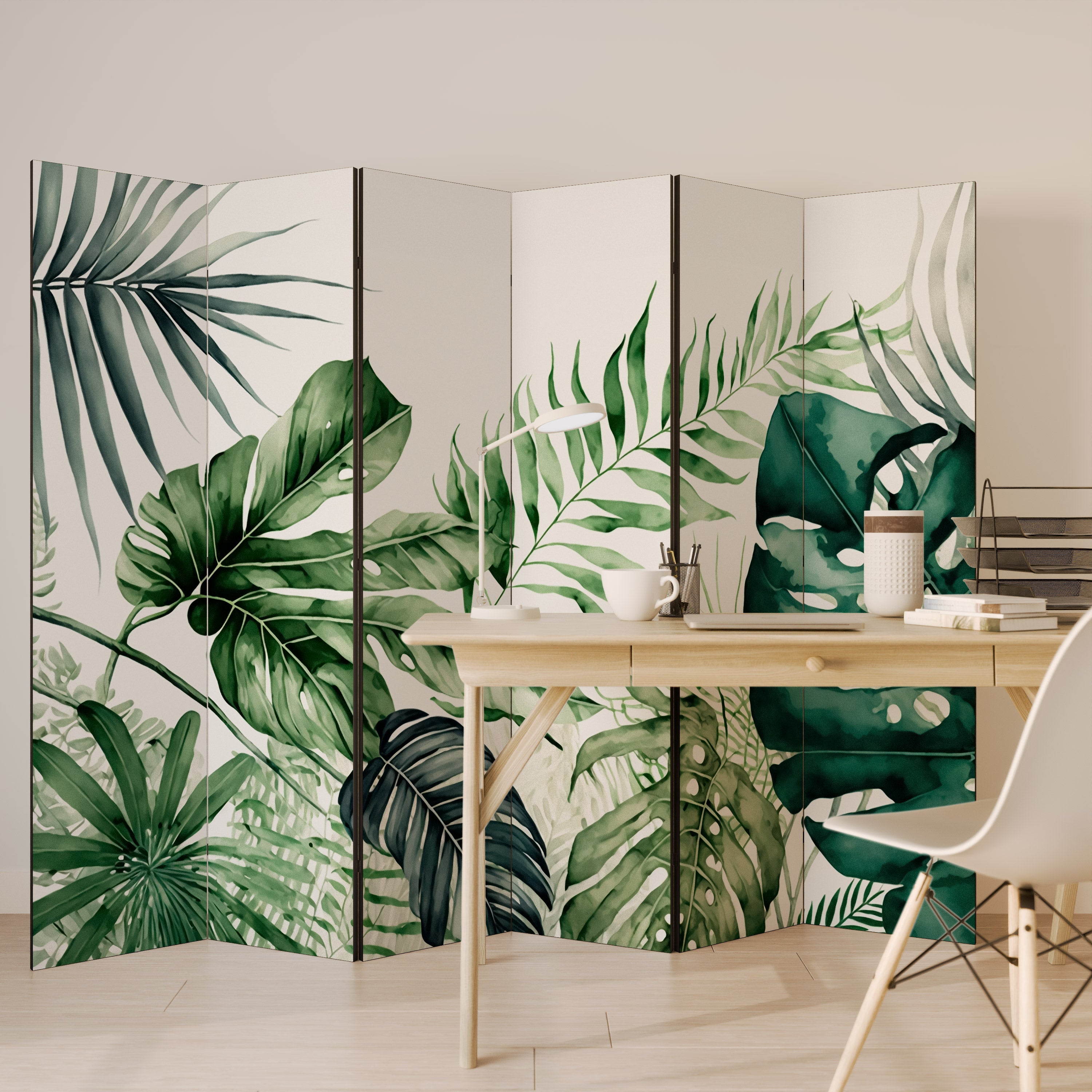MONSTERA DREAM Decorative 6-Panel Room Divider