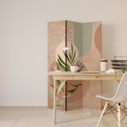 SENSUAL NATURE'S TAPESTRY Biombo Decorativo de 3 Painéis