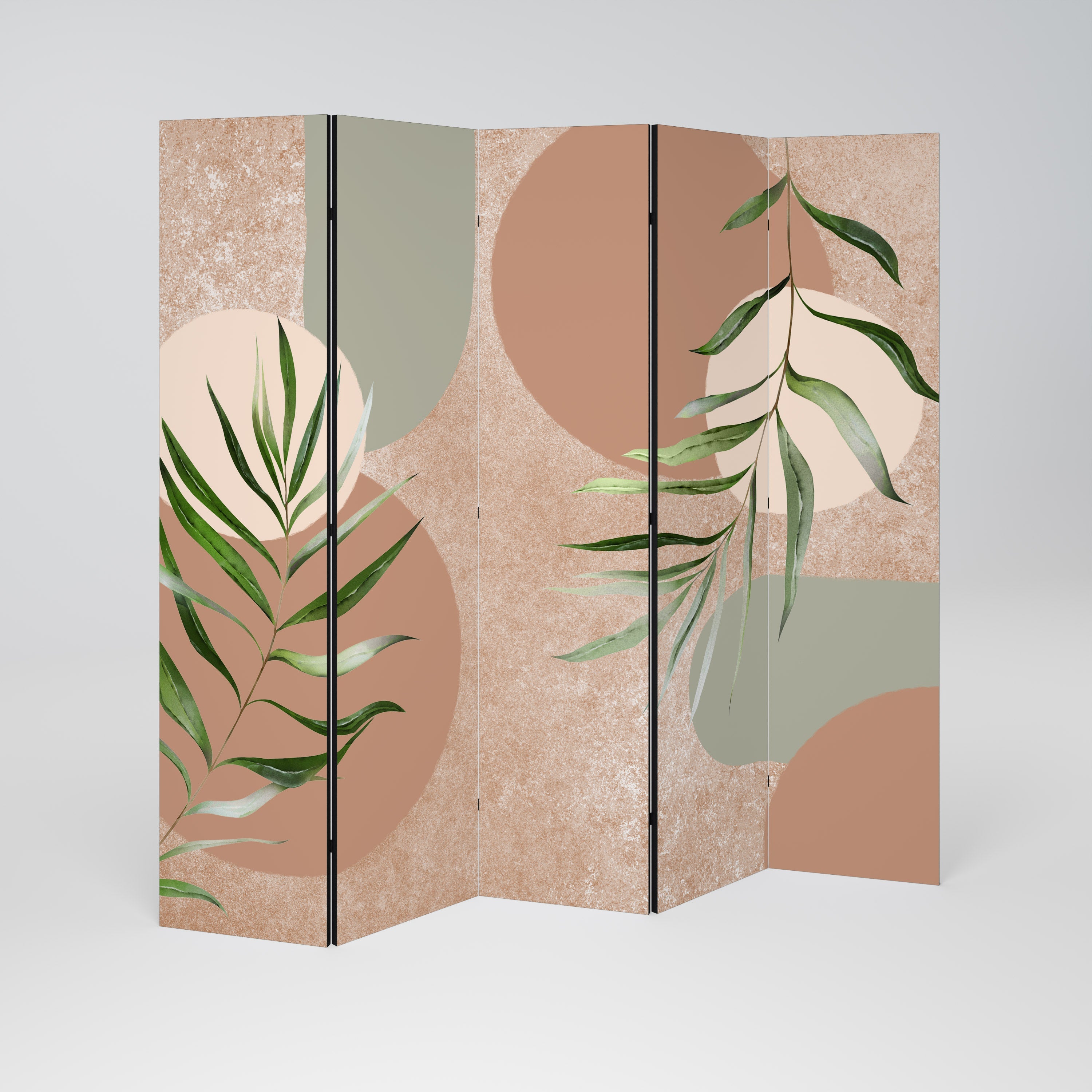 SENSUAL NATURE'S TAPESTRY Decorative 5-Panel Room Divider