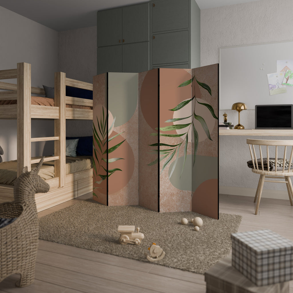 SENSUAL NATURE'S TAPESTRY Biombo Decorativo de 5 Painéis