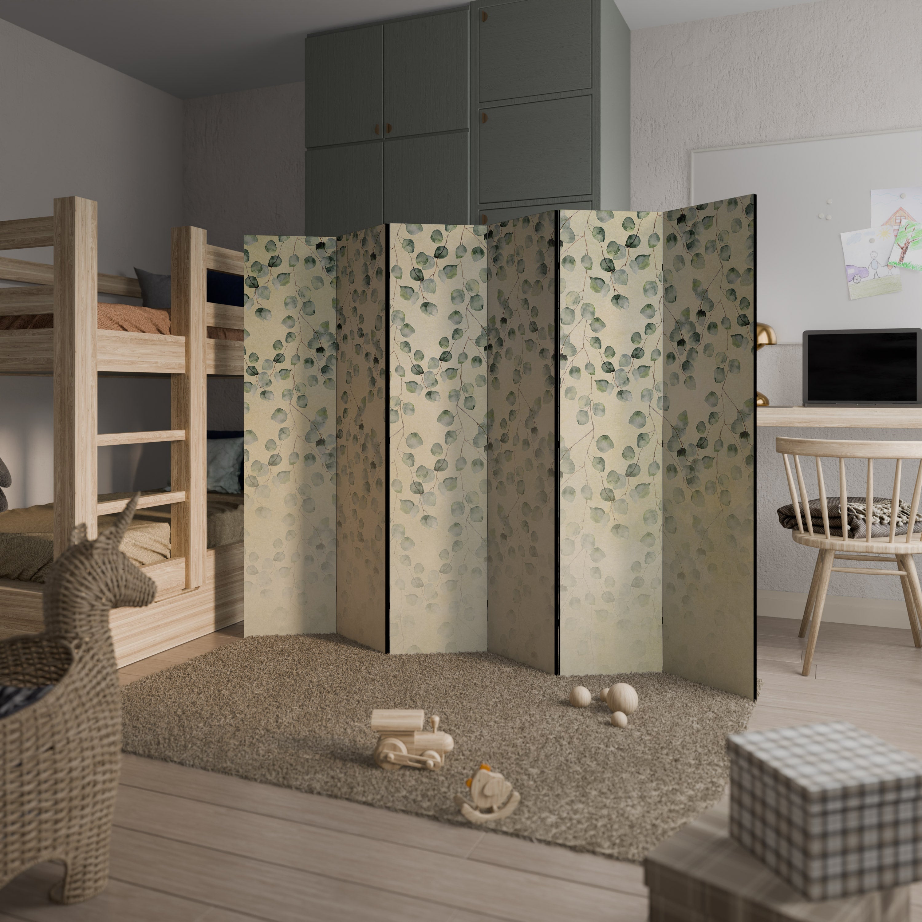 HIDDEN GARDEN TESSERACT Decorative 6-Panel Room Divider