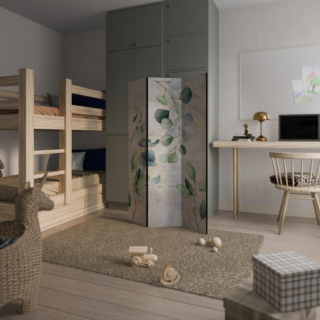 PEACEFUL SPRIGS 3-Panel Room Divider