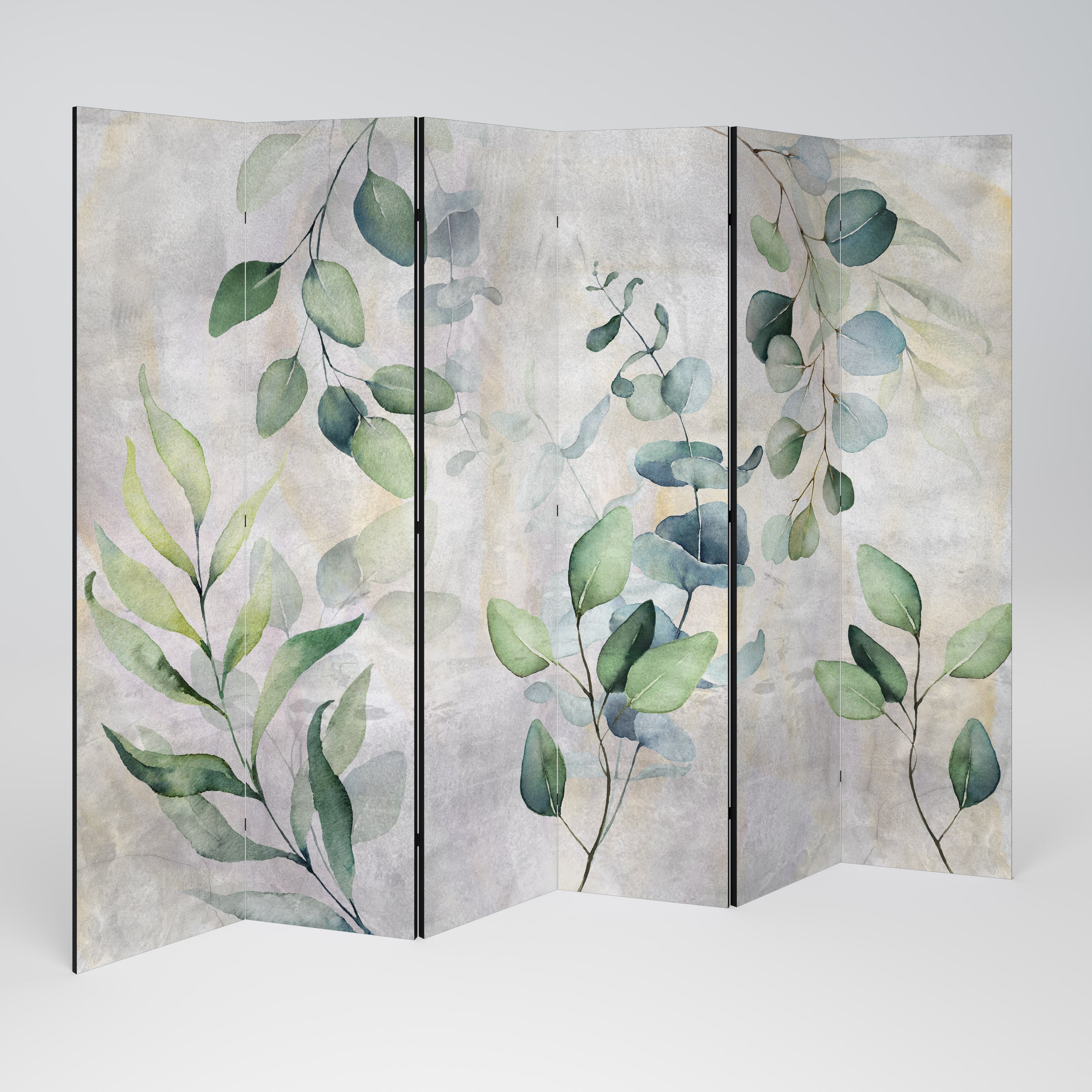 PEACEFUL SPRIGS Decorative 6-Panel Room Divider