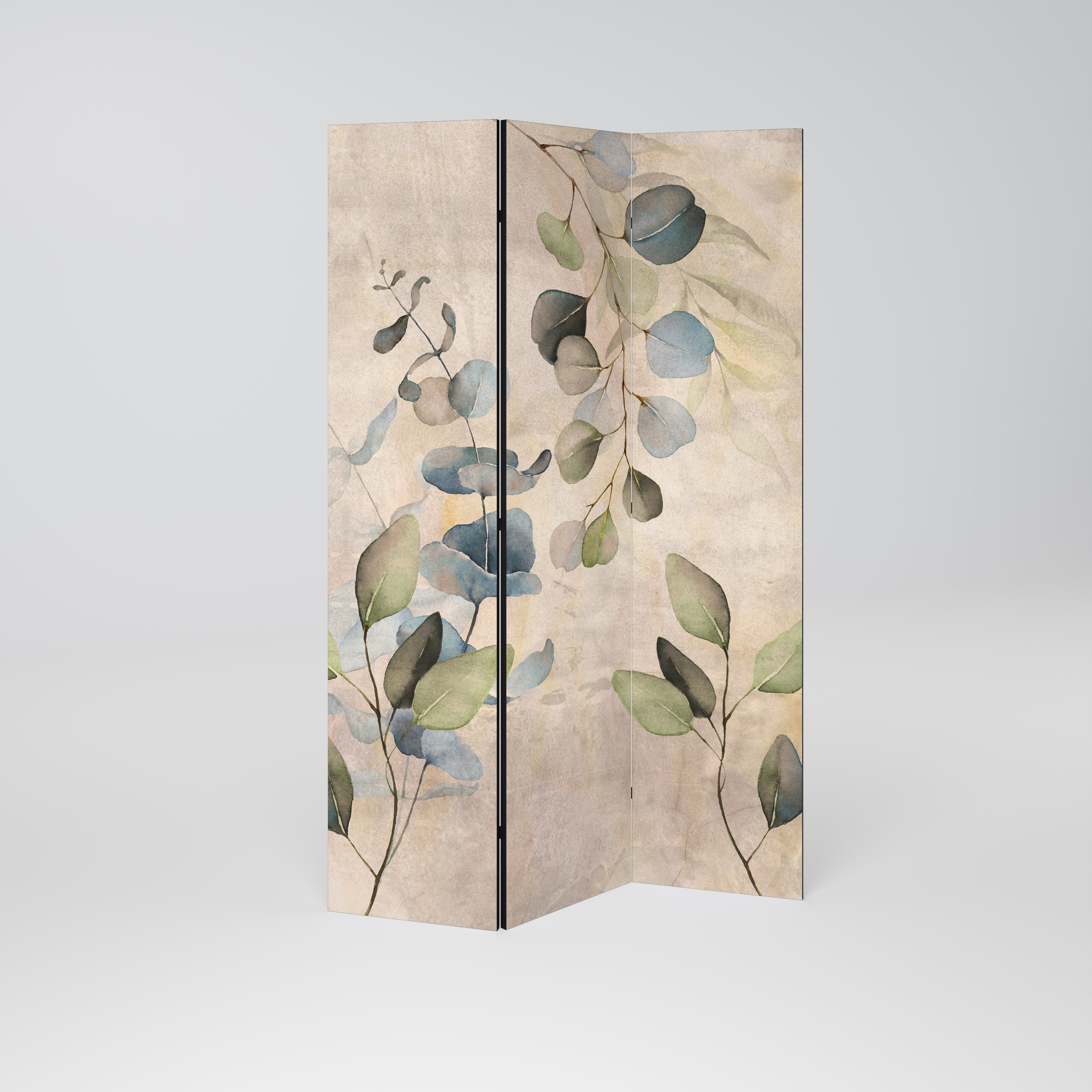 SOFT EARTHEN EMBRACE 3-Panel Room Divider