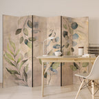 SOFT EARTHEN EMBRACE Decorative 6-Panel Room Divider
