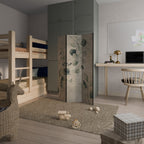 EARTHY TONED ELEGANCE Biombo Decorativo de 3 Painéis