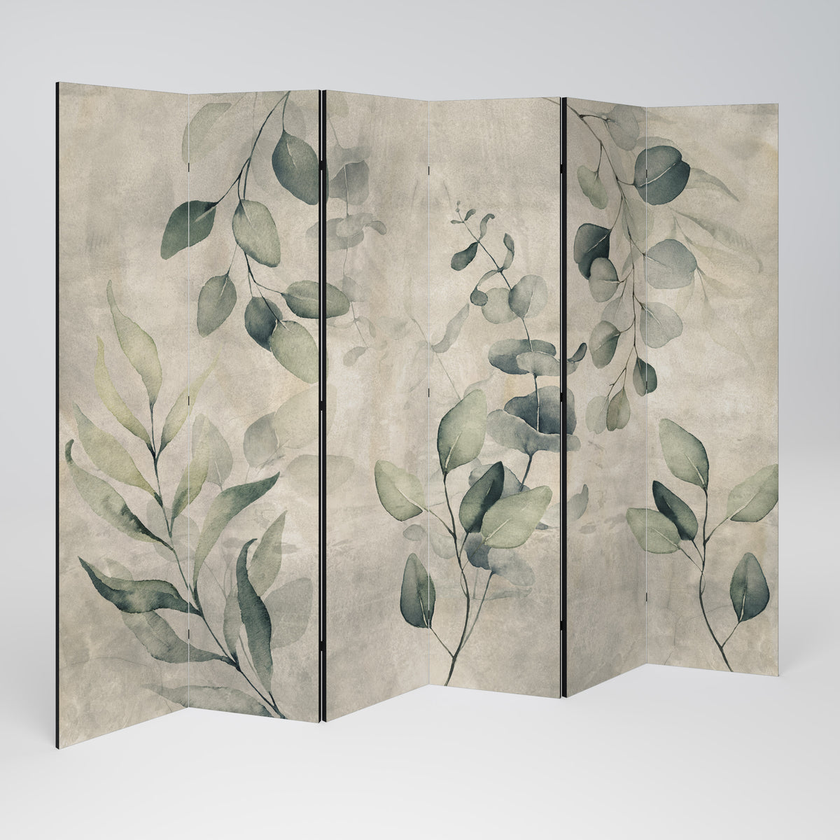 EARTHY TONED ELEGANCE 6-Panel Room Divider