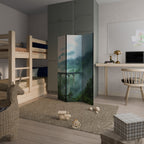 MISTY MOUNTAIN BRIDGES Biombo Decorativo de 3 Painéis