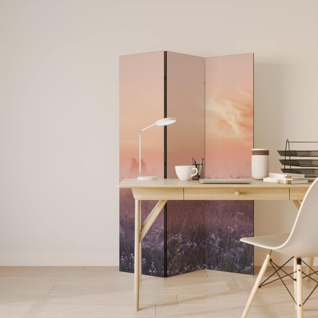 ENCHANTED MORNING VEIL Biombo Decorativo de 3 Painéis