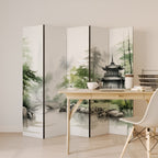 HARMONIOUS WATERSCAPE SCENE Decorative 5-Panel Room Divider