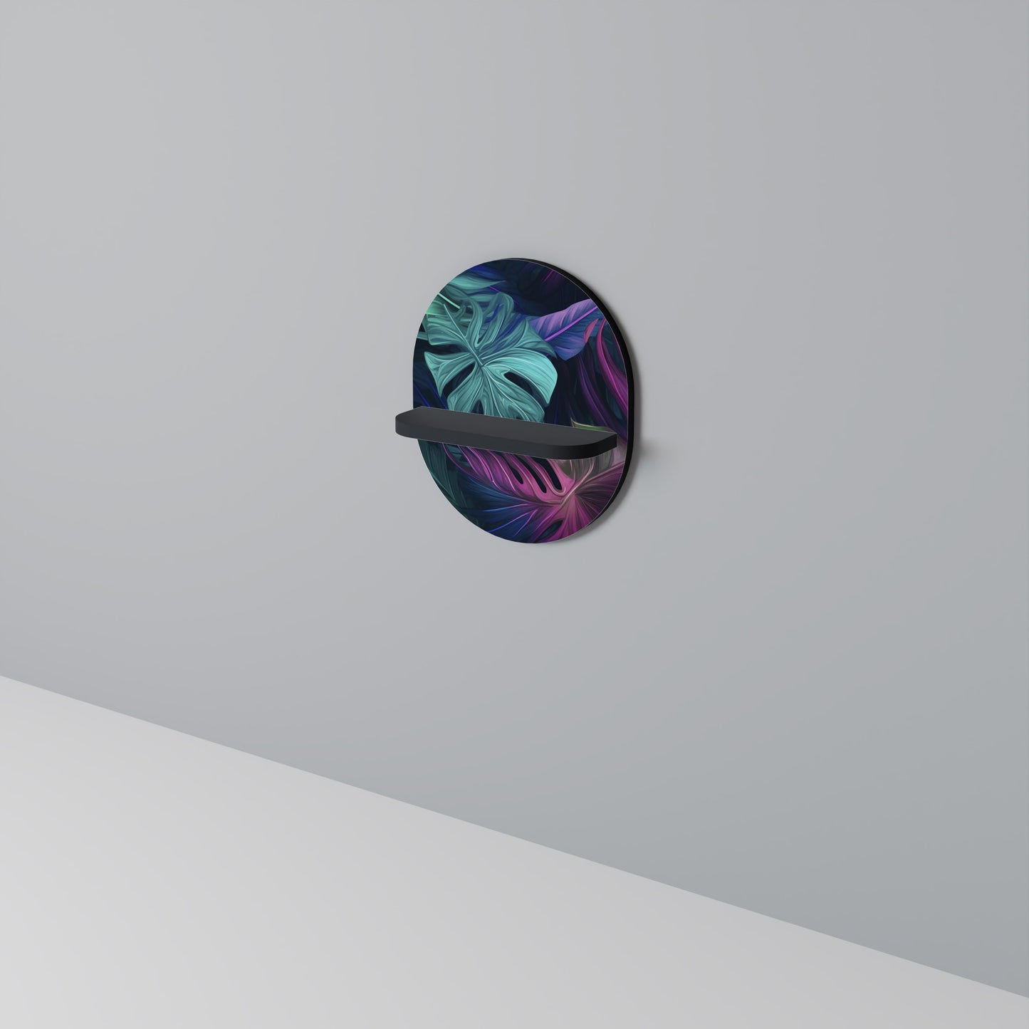 PSYCHODELIC MONSTERA Art Shelf