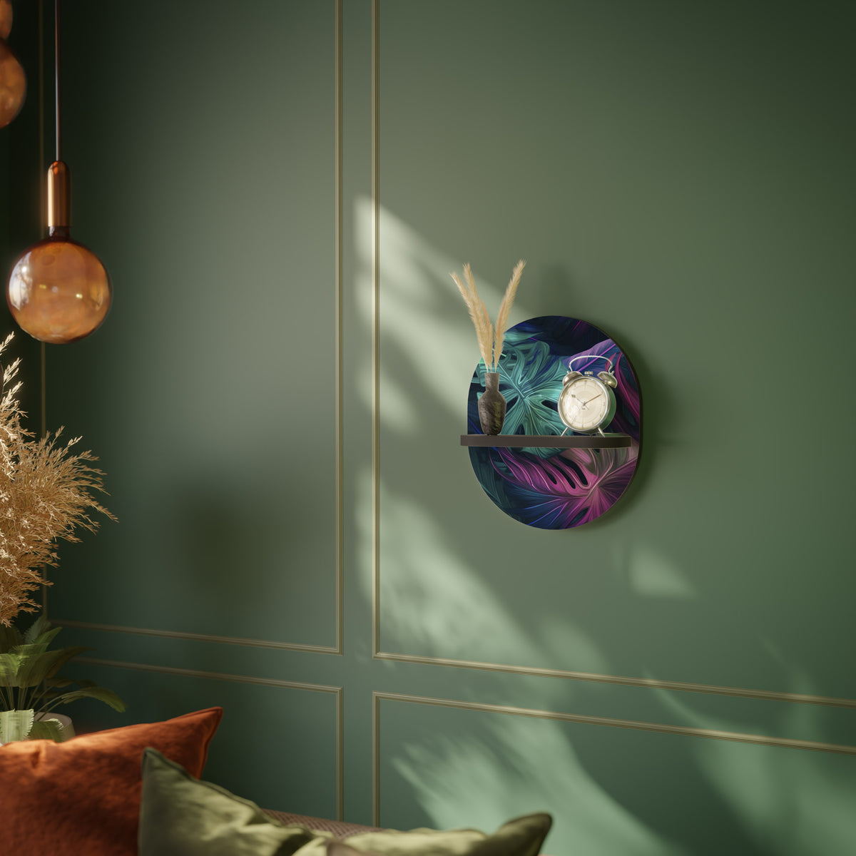 PSYCHODELIC MONSTERA Prateleira Artística