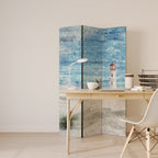 LIGHTHOUSE IN TRANQUILITY Biombo Decorativo de 3 Painéis