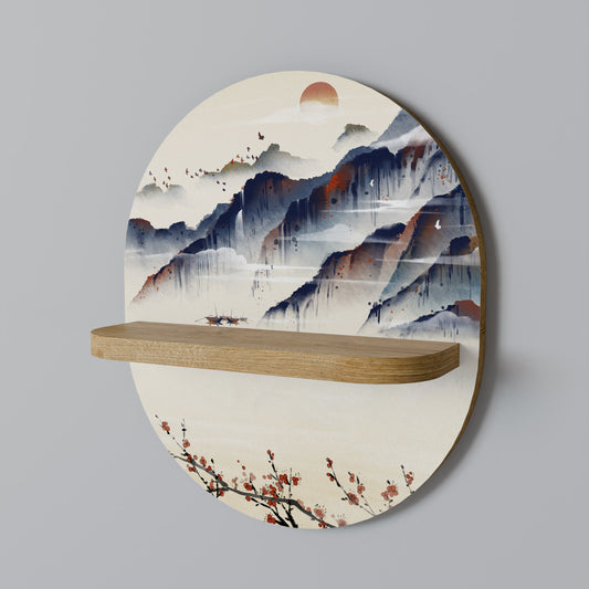 JAPANESE LANDSCAPE Prateleira Artística