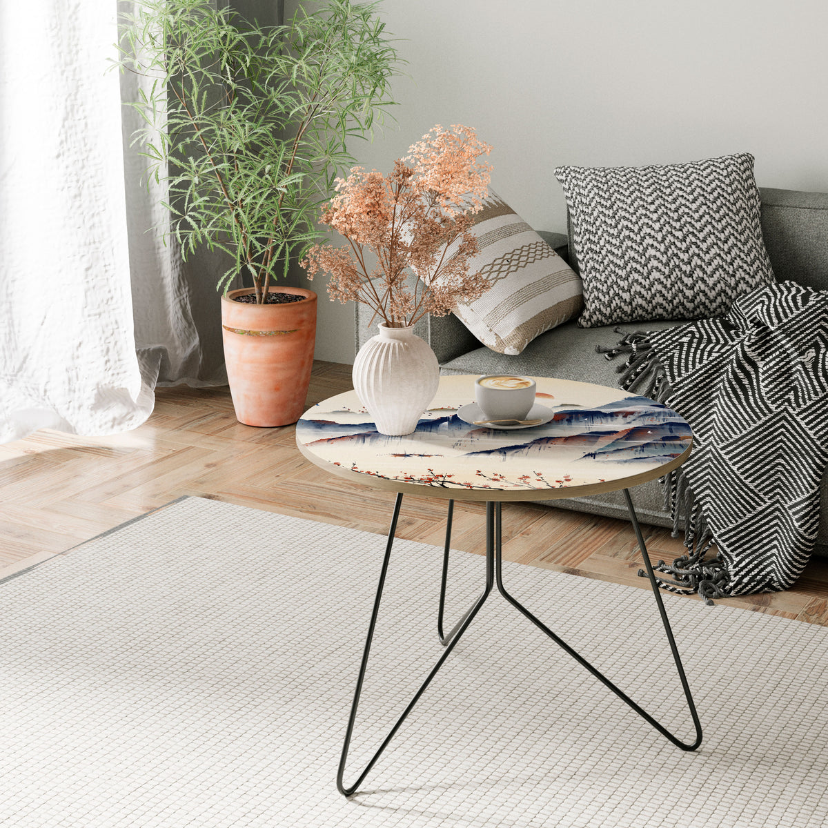JAPANESE LANDSCAPE Coffee Table