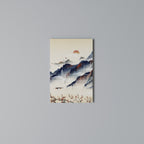 JAPANESE LANDSCAPE Quadro em tela vertical