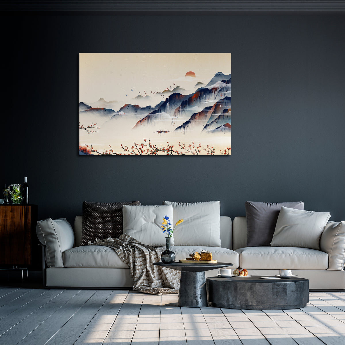 JAPANESE LANDSCAPE Horizontal Canvas Print