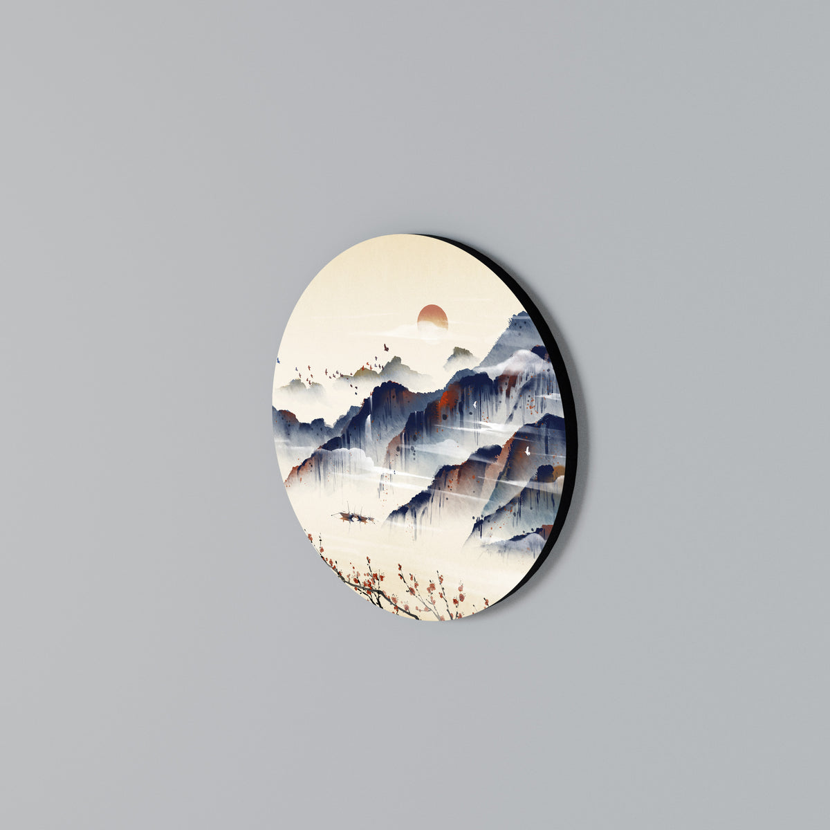 JAPANESE LANDSCAPE Arte de Parede Redonda