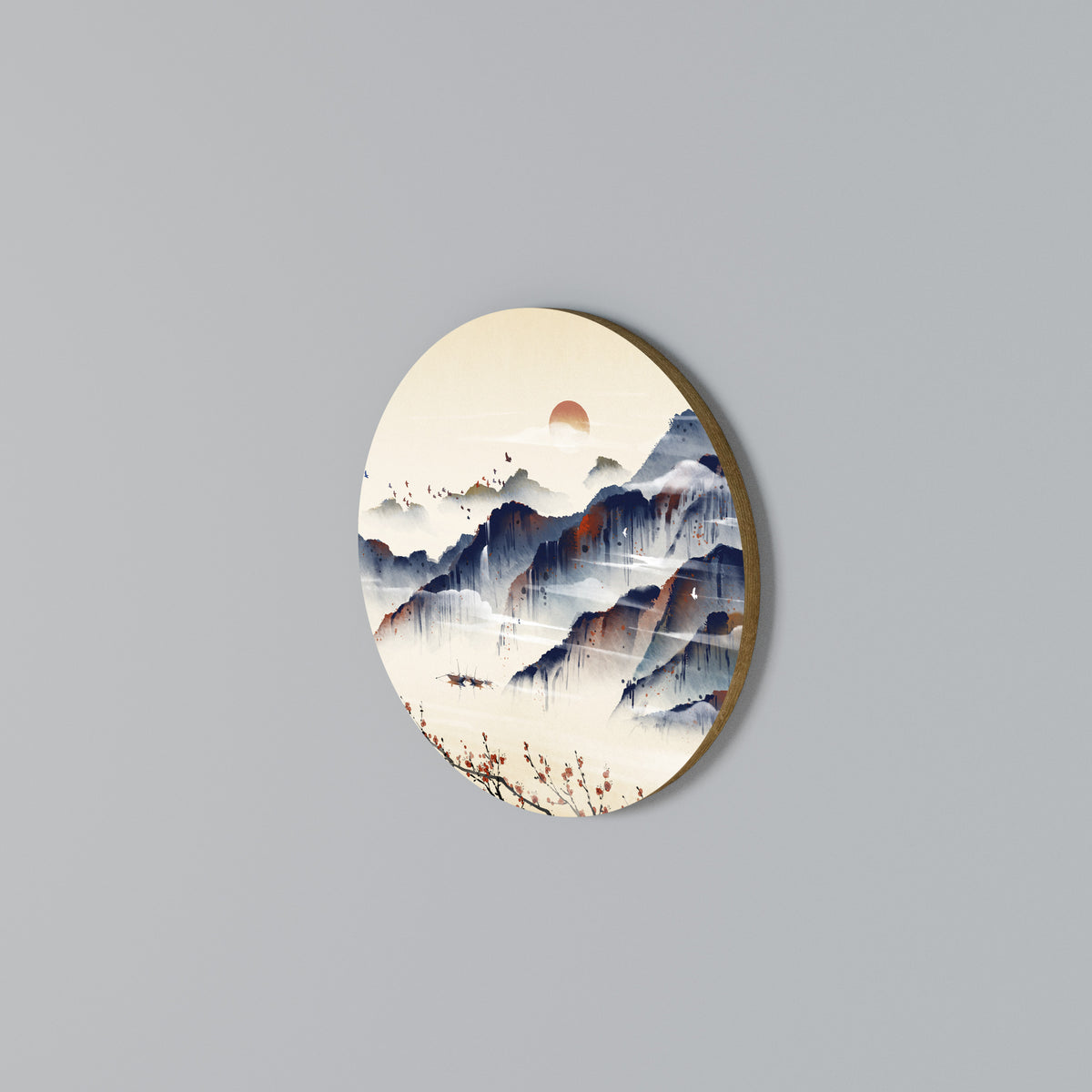 JAPANESE LANDSCAPE Arte de Parede Redonda