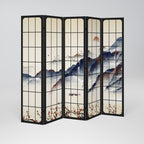 JAPANESE LANDSCAPE Biombo de 5 Painéis