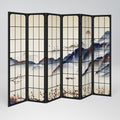 JAPANESE LANDSCAPE Decorative 6-Panel Room Divider