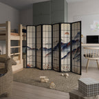 JAPANESE LANDSCAPE Decorative 6-Panel Room Divider
