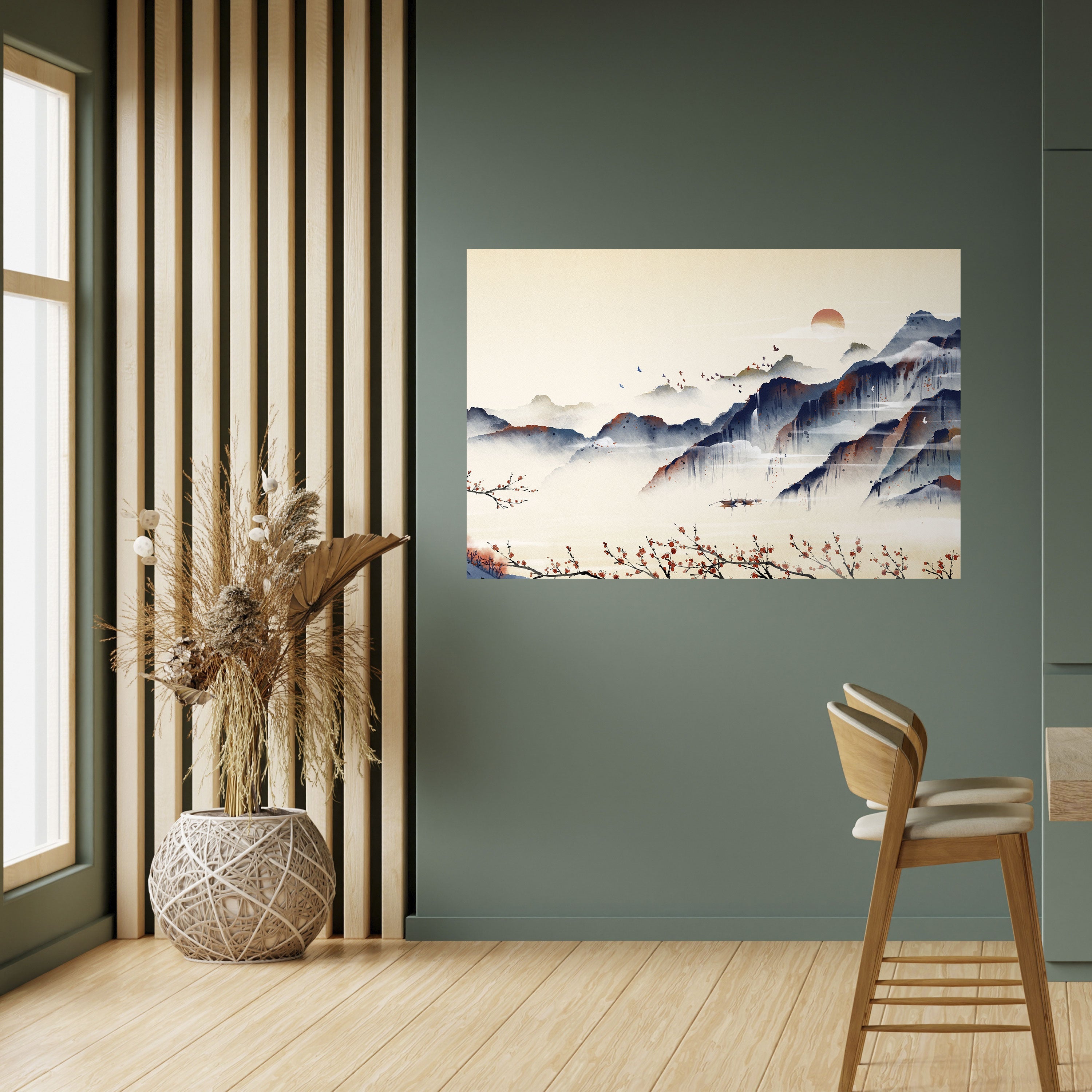JAPANESE LANDSCAPE Poster Horizontal Autocolante