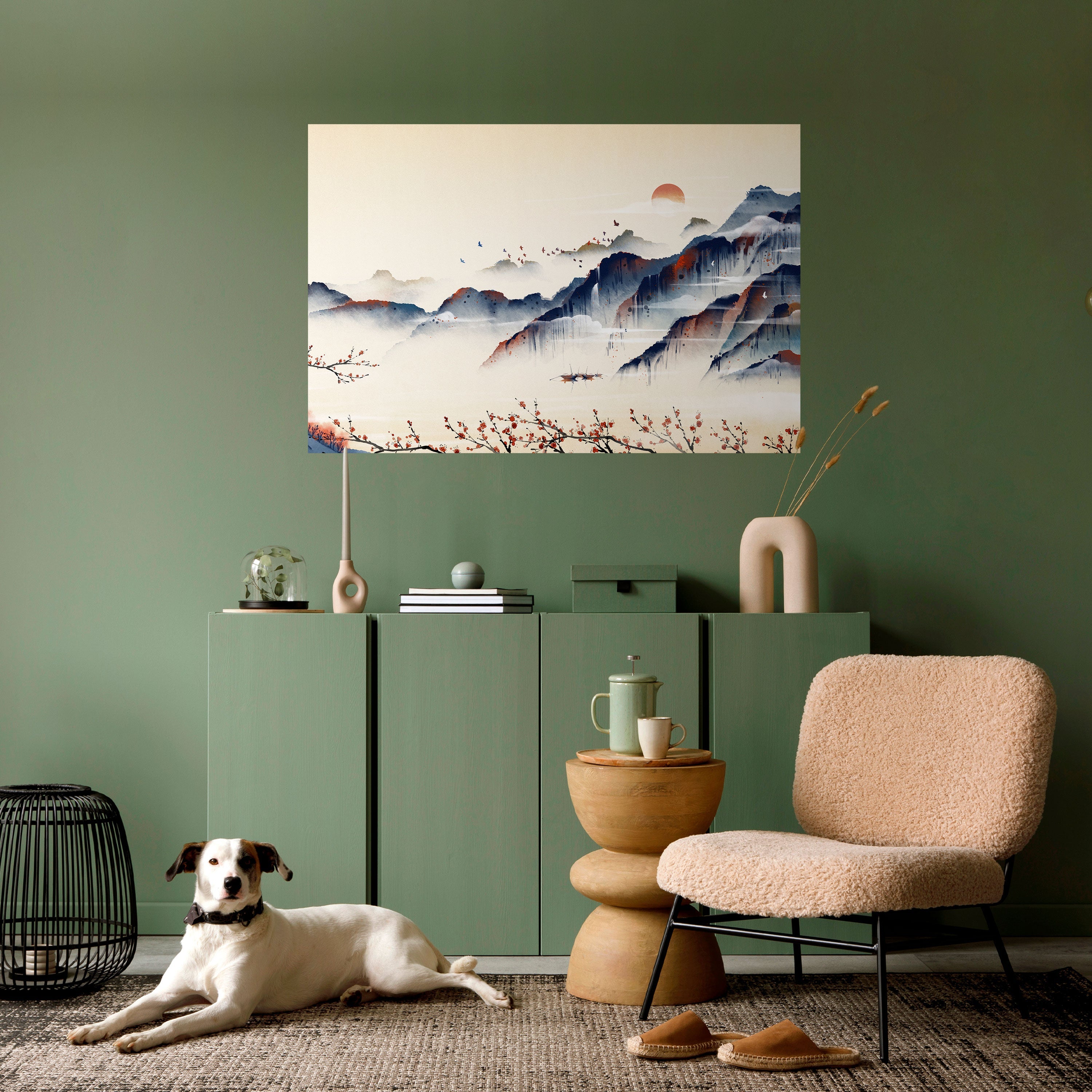 JAPANESE LANDSCAPE Poster Horizontal Autocolante